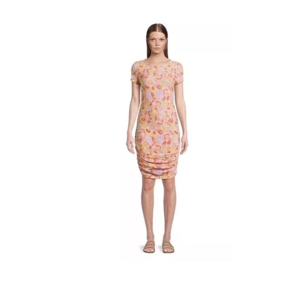 No Boundaries Ruched Side Bodycon Midi Dress Juniors Size XXL 21 Comfy Soft NOBO